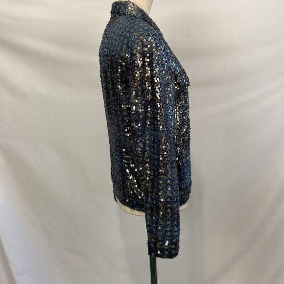 Ottod’ame Blue Sequined Jacket